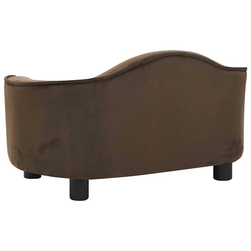 Dog Sofa Brown 67x47x36 cm Plush