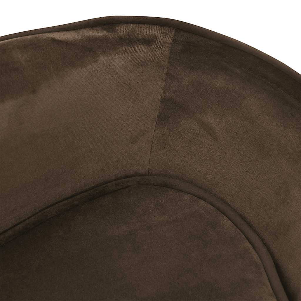 Dog Sofa Brown 67x47x36 cm Plush
