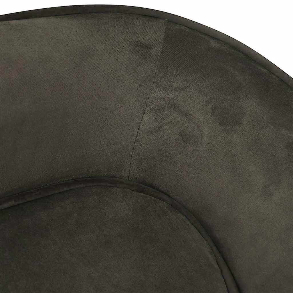 Dog Sofa Dark Grey 67x47x36 cm Plush