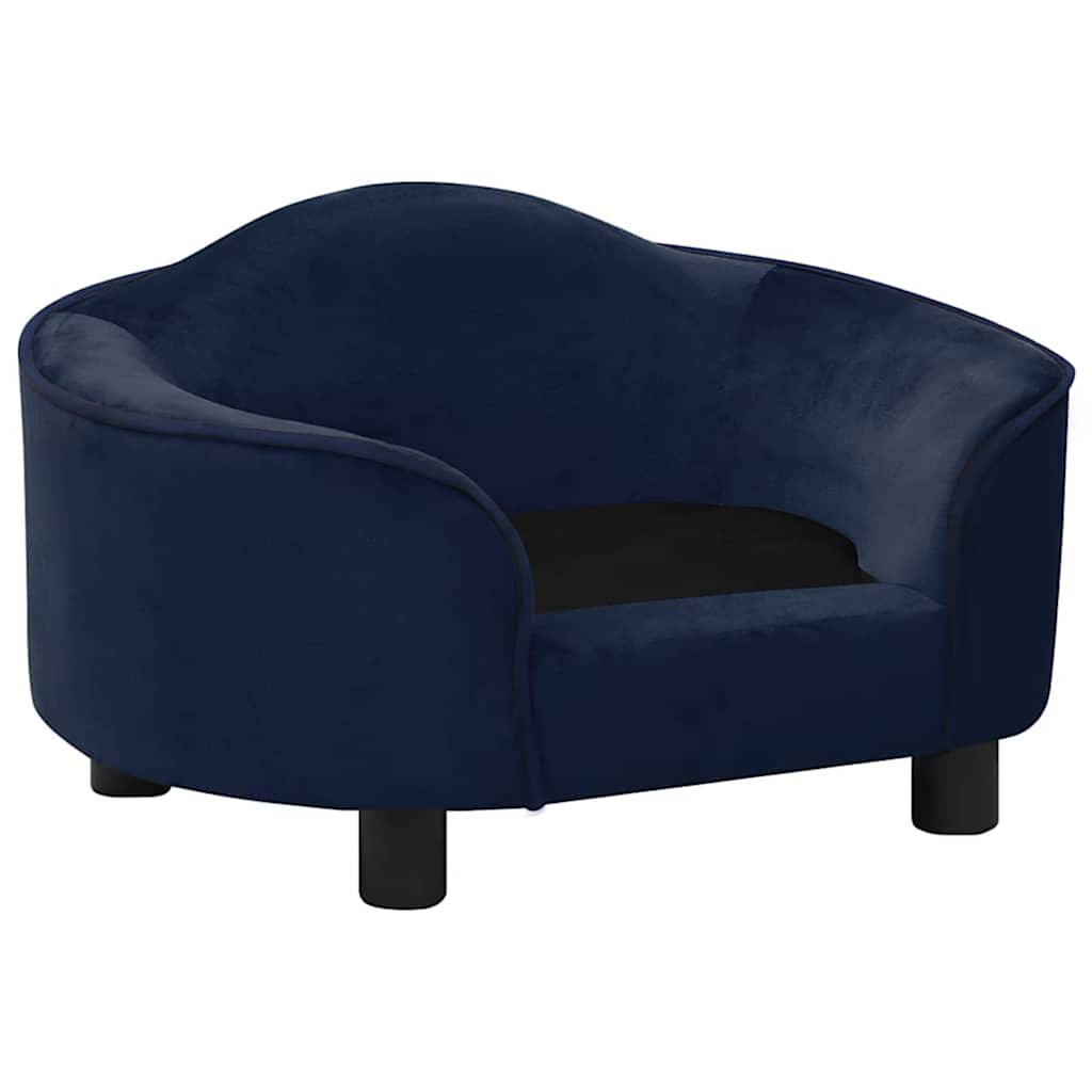 Dog Sofa Blue 67x47x36 cm Plush