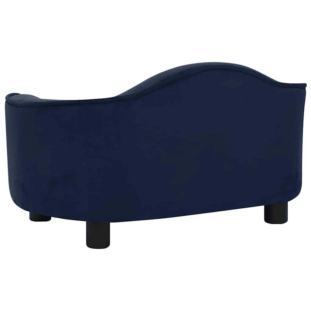 Dog Sofa Blue 67x47x36 cm Plush