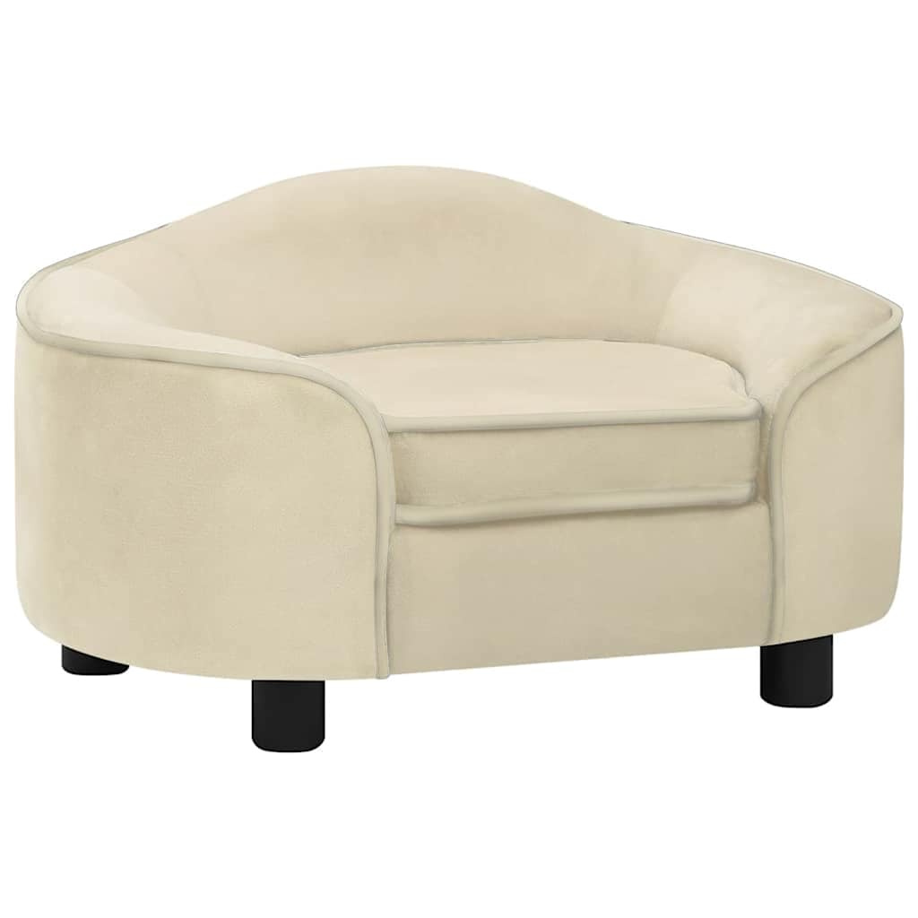 Dog Sofa Cream 67x47x36 cm Plush
