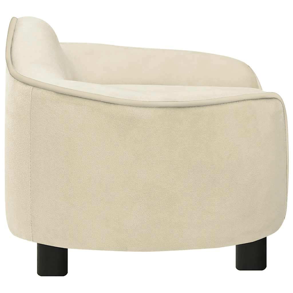 Dog Sofa Cream 67x47x36 cm Plush