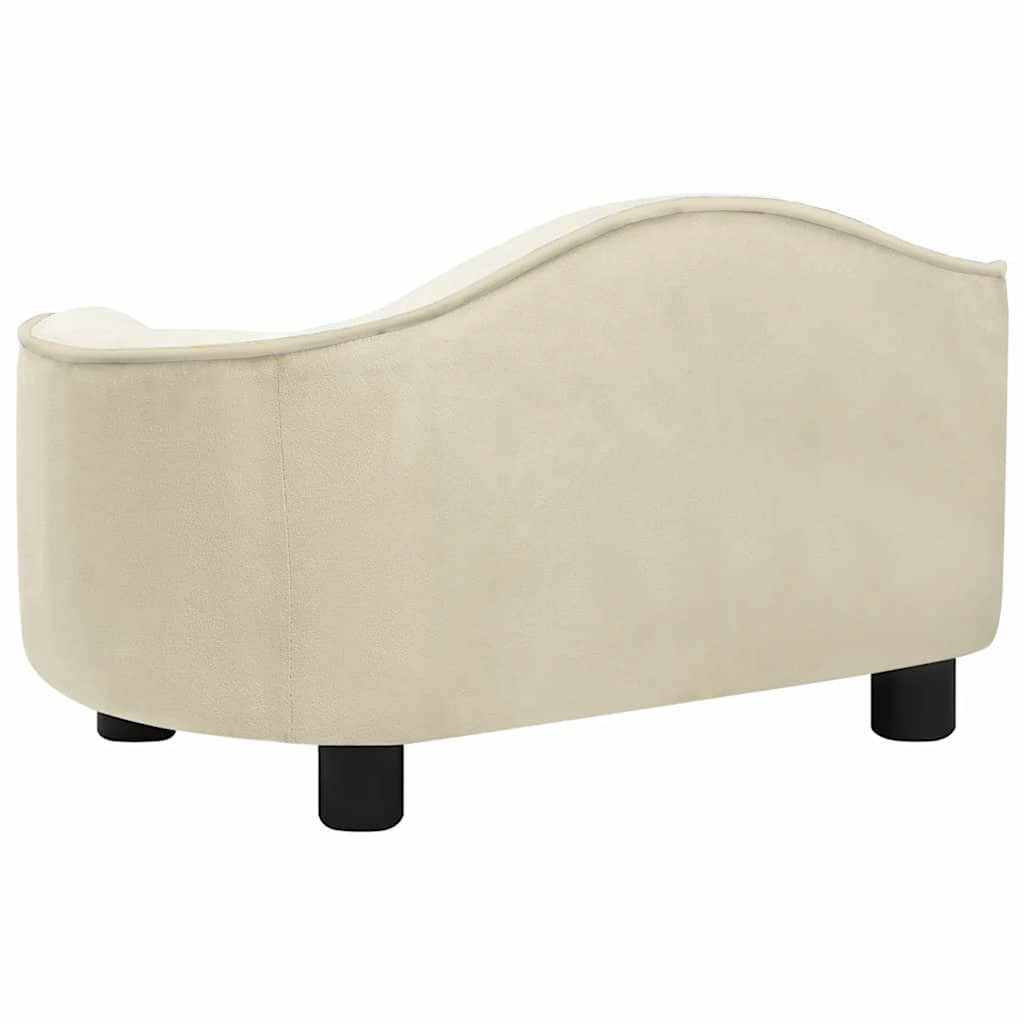 Dog Sofa Cream 67x47x36 cm Plush