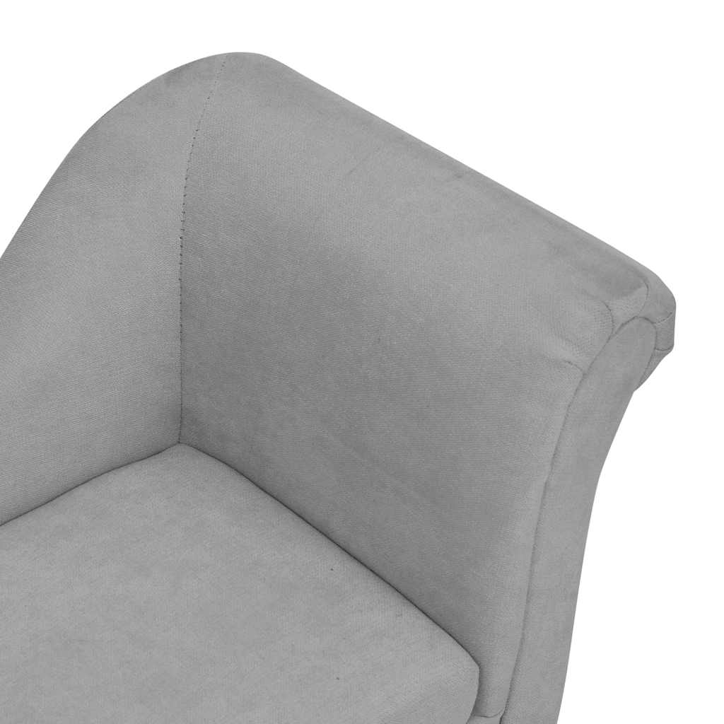 Dog Sofa with Pillow Grey 83x44x44 cm Plush