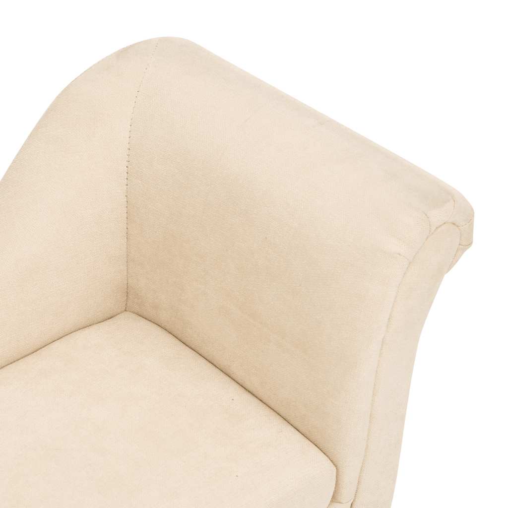 Dog Sofa with Pillow Cream 83x44x44 cm Plush