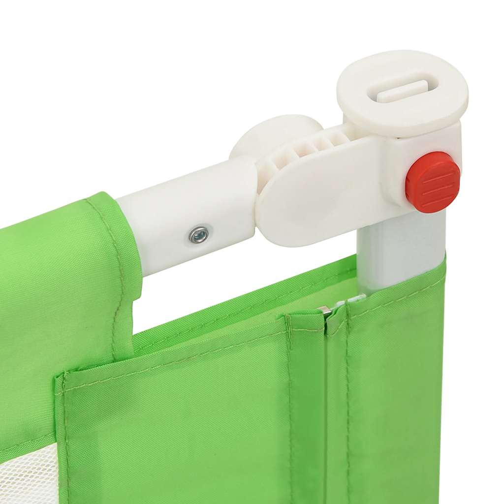 Toddler Safety Bed Rail Green 90x25 cm Fabric