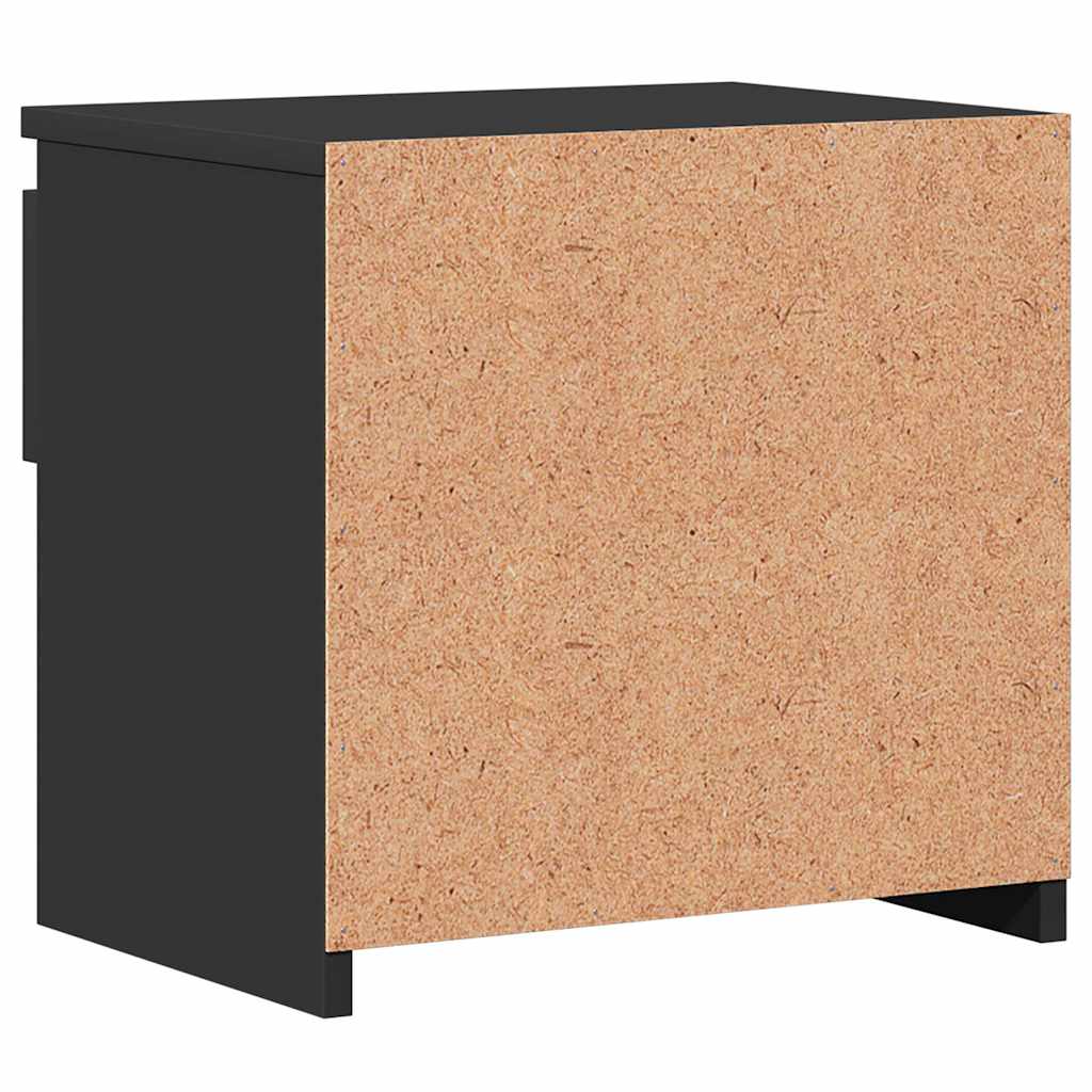 Bedside Cabinets 2 pcs Black 40x30x39 cm Engineered Wood