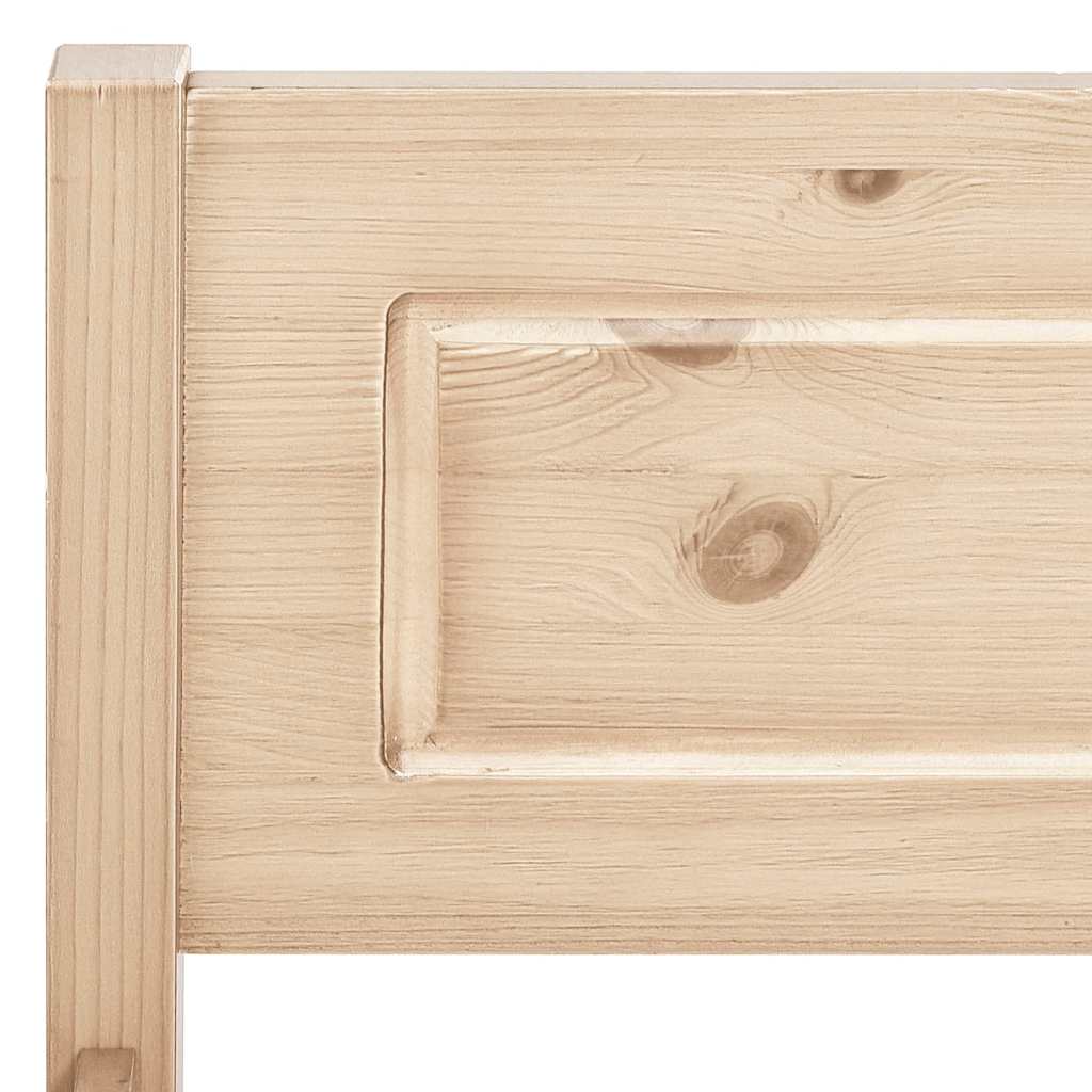 Bed Frame without Mattress Solid Pinewood 120x200 cm
