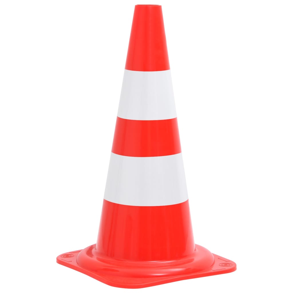 Reflective Traffic Cones 4 pcs Red and White 50 cm