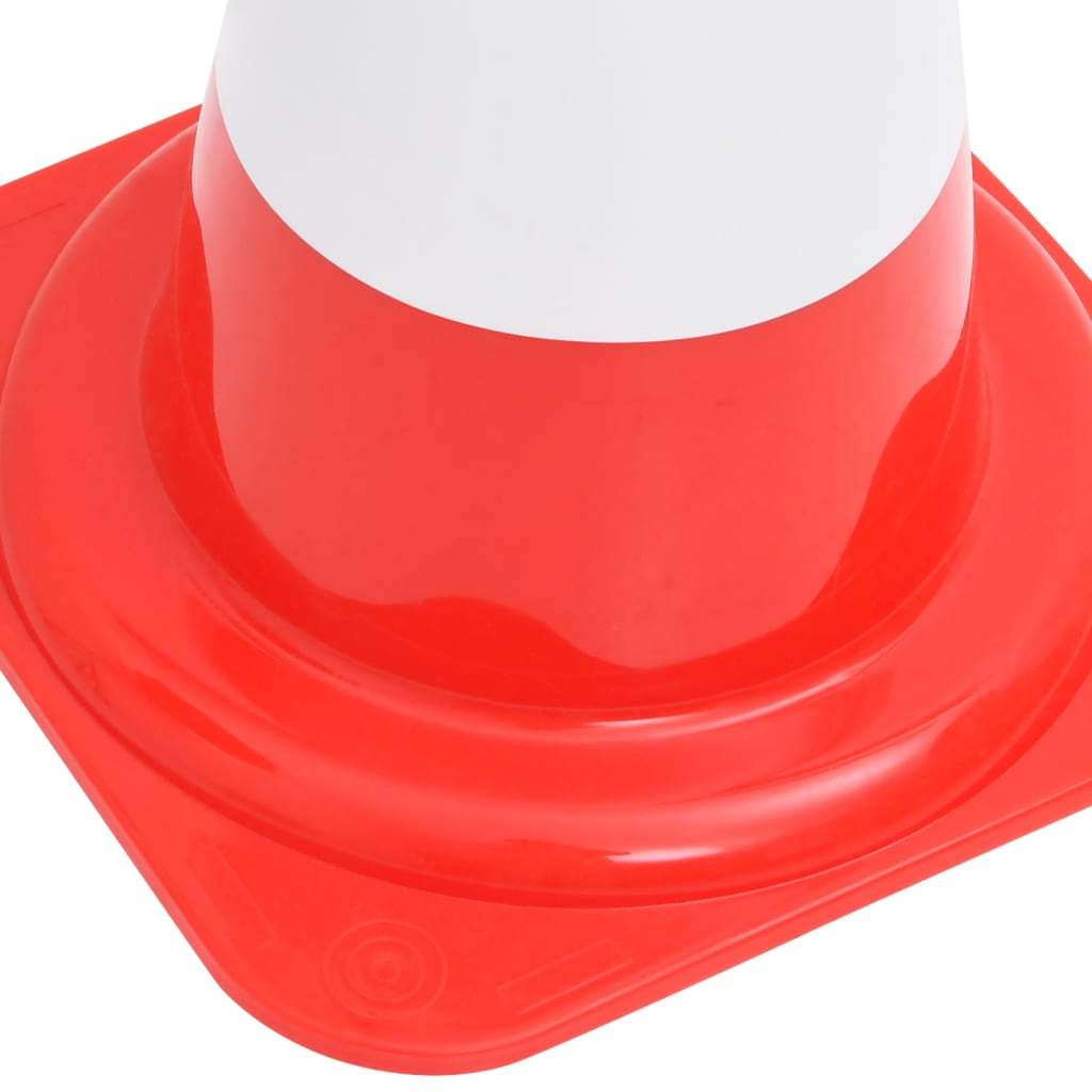 Reflective Traffic Cones 4 pcs Red and White 50 cm