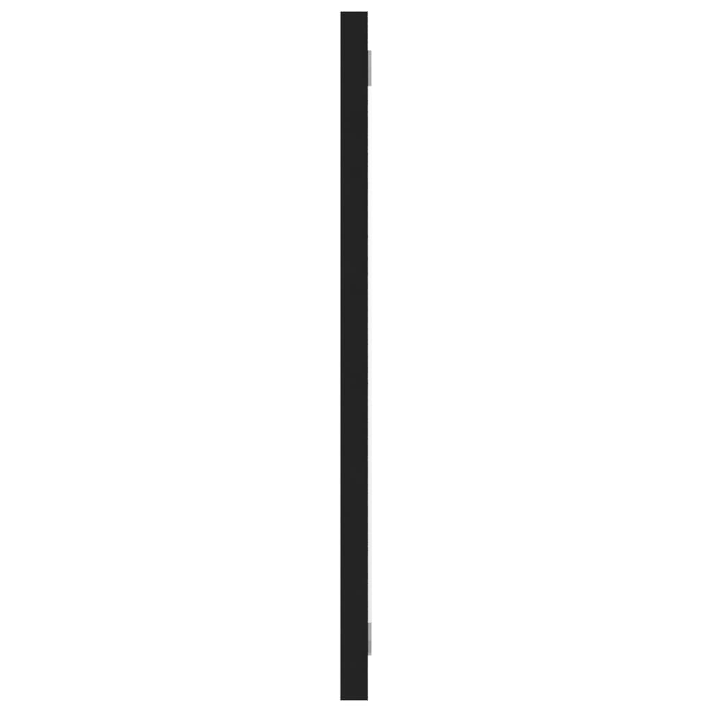 Bathroom Furniture Set Black Engineered Wood