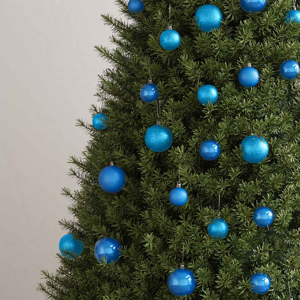 100 Piece Christmas Ball Set Blue