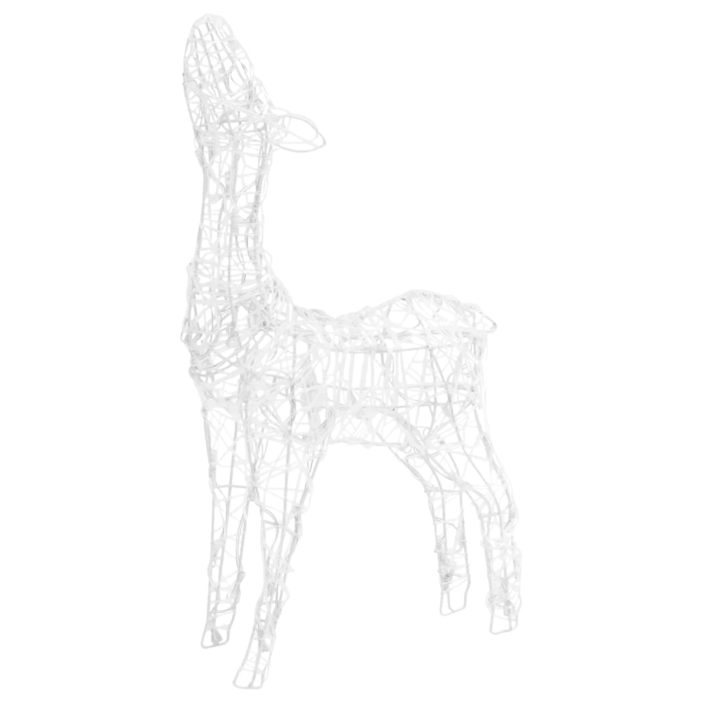 Acrylic Reindeer Family Christmas Decoration 300 LED Colourful