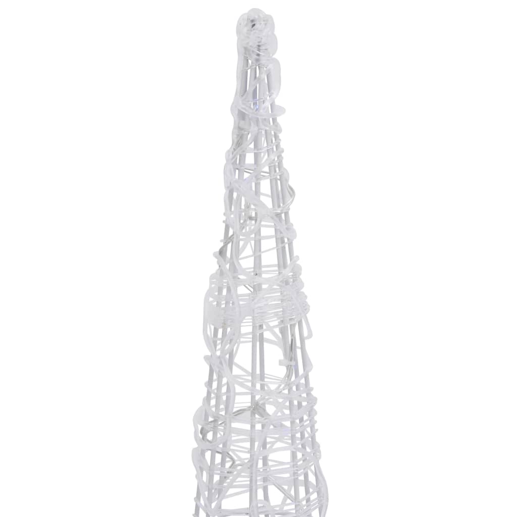 Acrylic Decorative Pyramid LED Light Cone Colourful 90 cm
