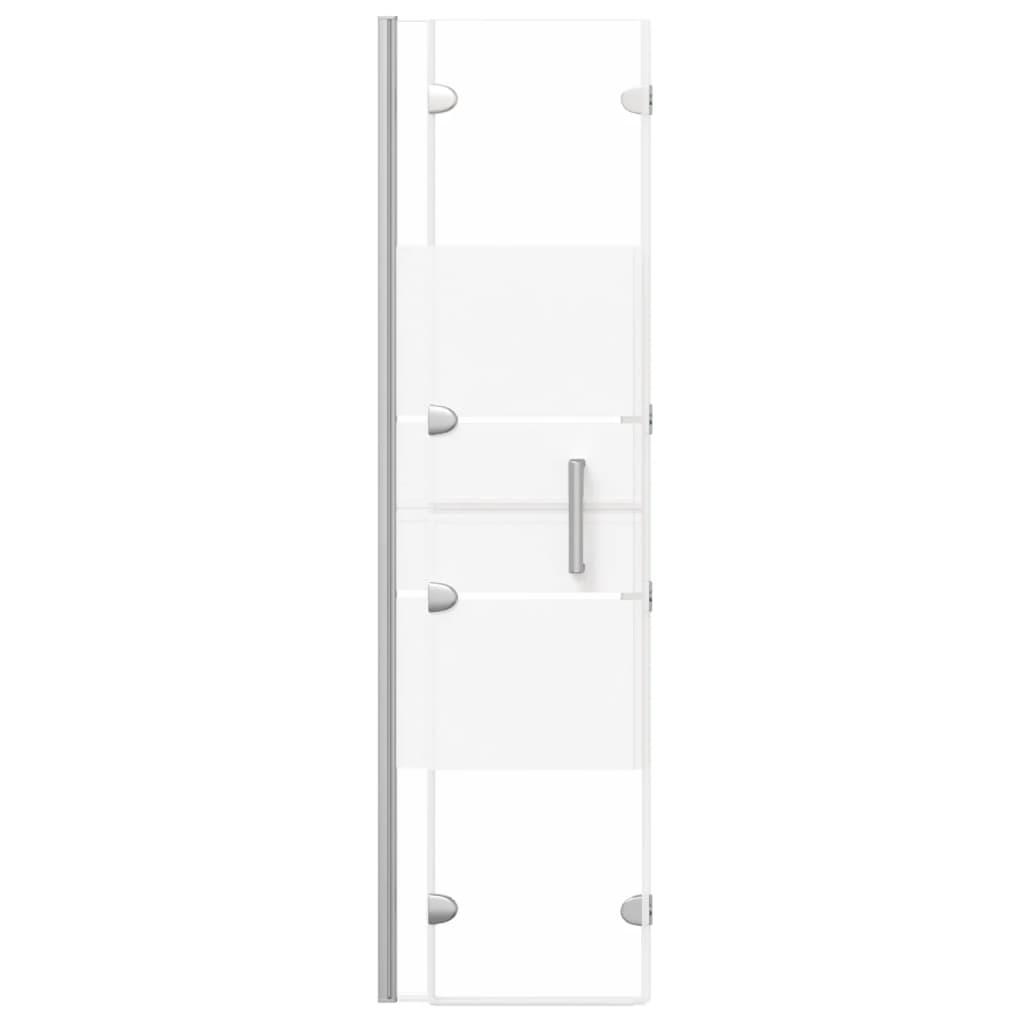 Folding Shower Enclosure ESG 100x140 cm White
