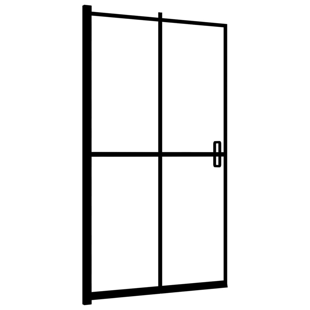 Folding Shower Enclosure ESG 80x140 cm Black