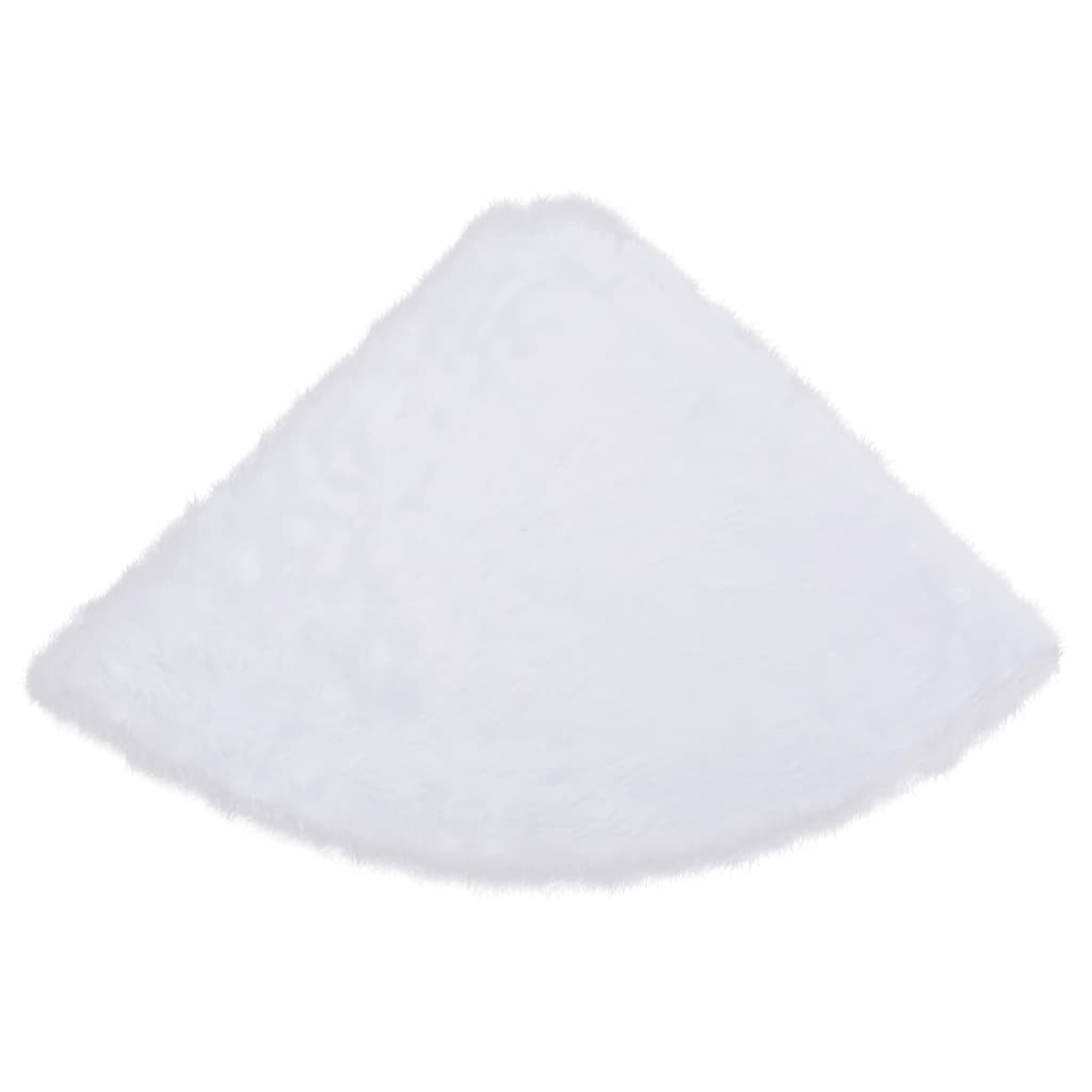 Christmas Tree Skirt White 150 cm Faux Fur