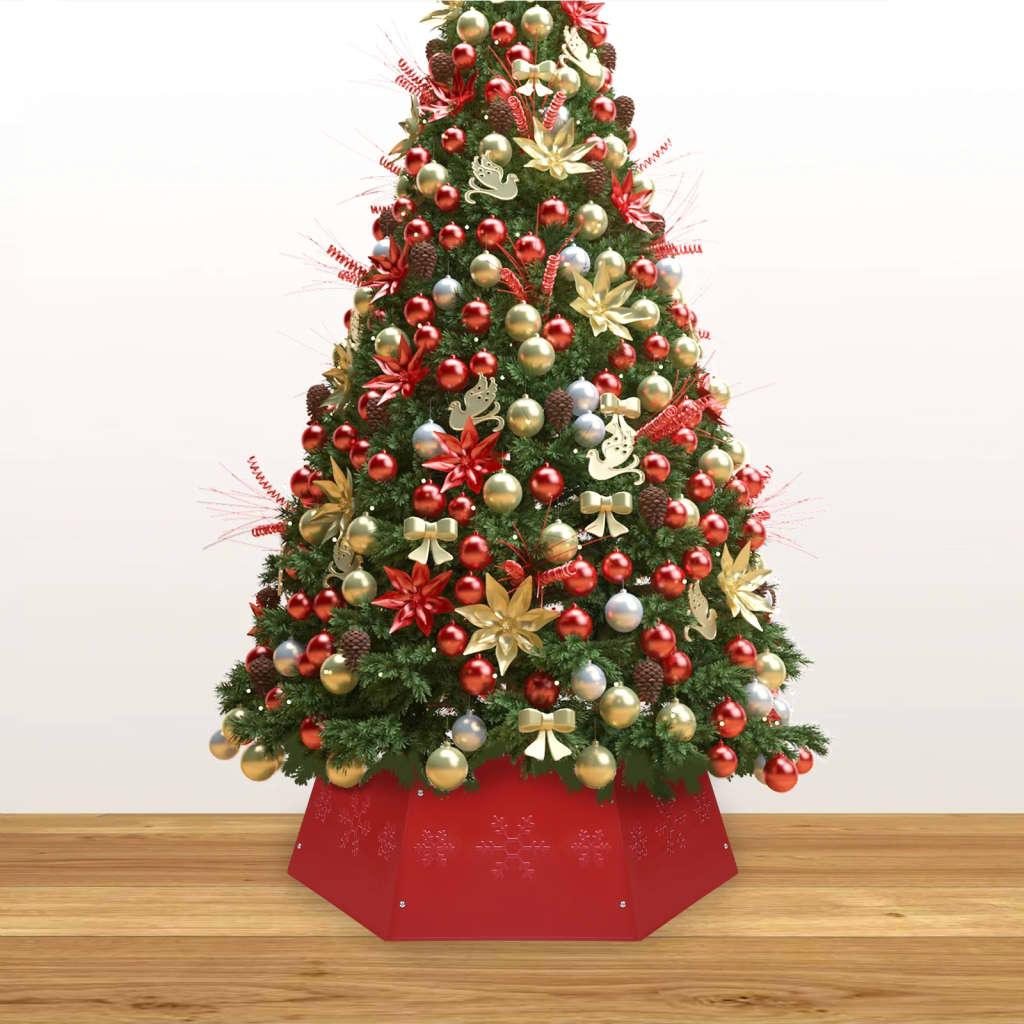Christmas Tree Skirt Red Ø68x25 cm
