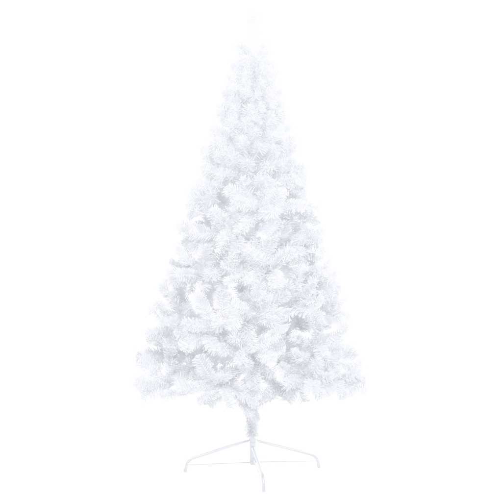 Artificial Half Pre-lit Christmas Tree with Ball Set White 150 cm