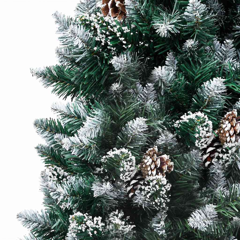 Artificial Pre-lit Christmas Tree with Ball Set&Pine Cones 180 cm