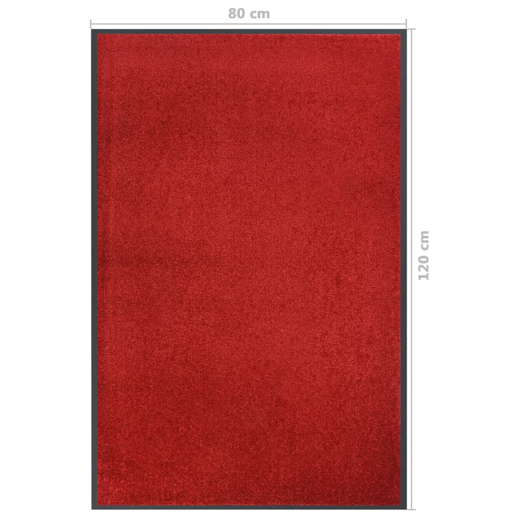 Doormat Red 80x120 cm