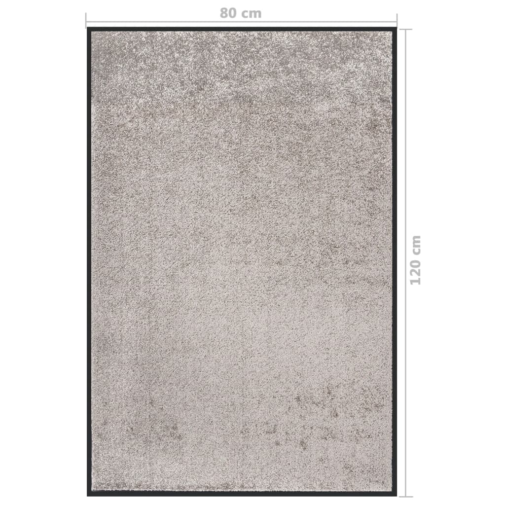 Doormat Grey 80x120 cm