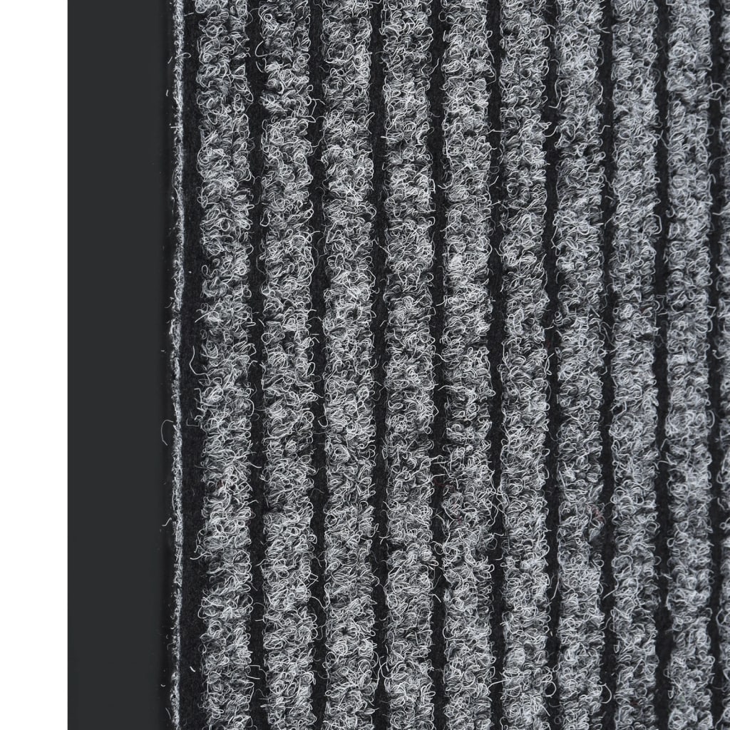 Doormat Striped Grey 40x60 cm