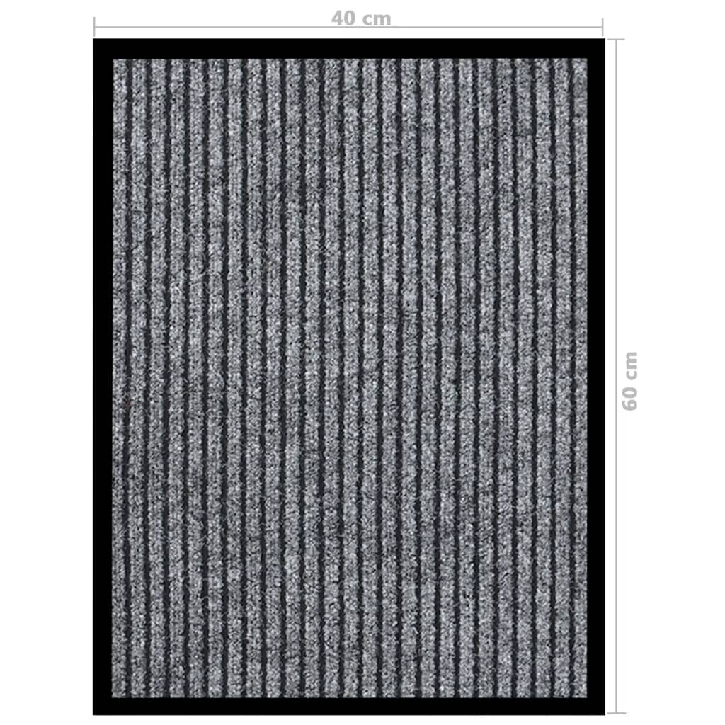 Doormat Striped Grey 40x60 cm