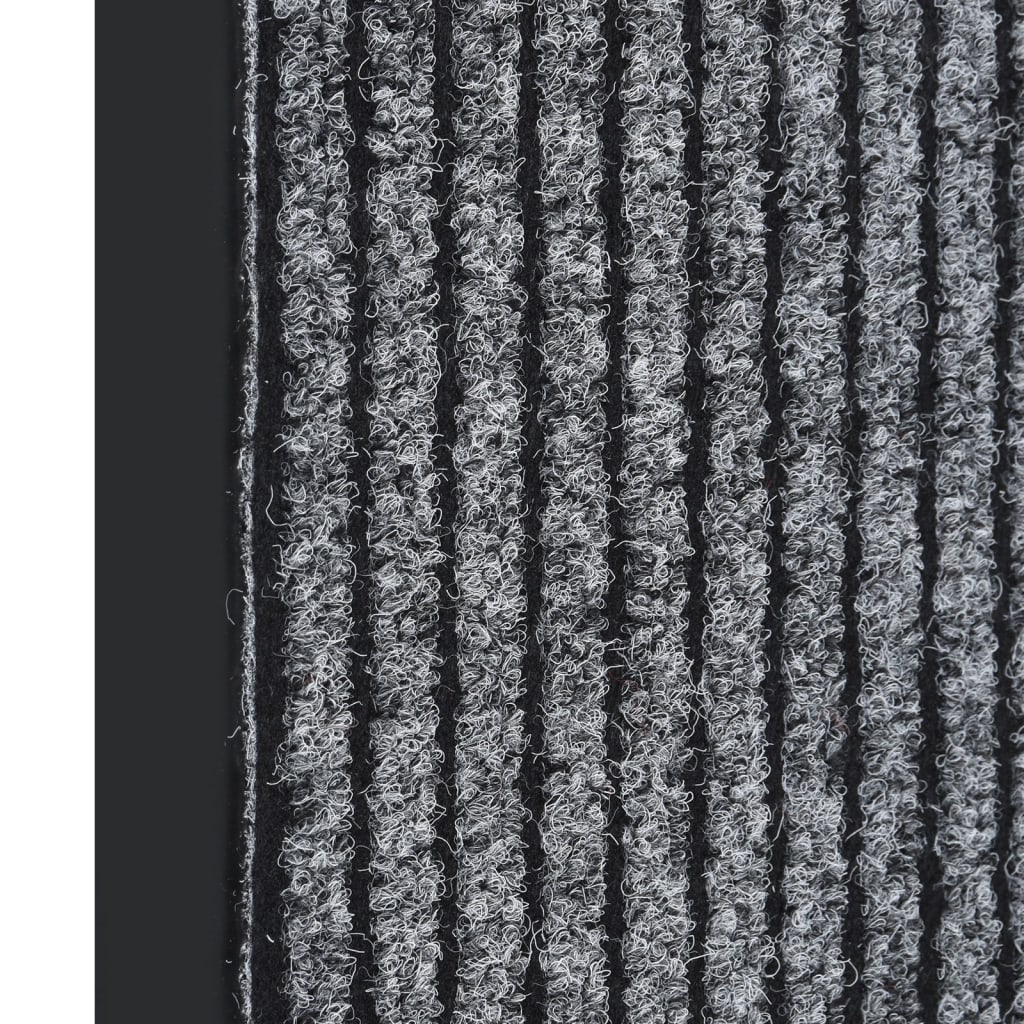 Doormat Striped Grey 60x80 cm