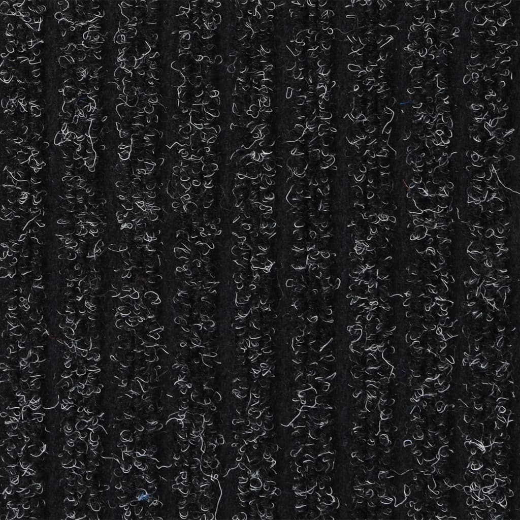 Doormat Striped Anthracite 80x120 cm