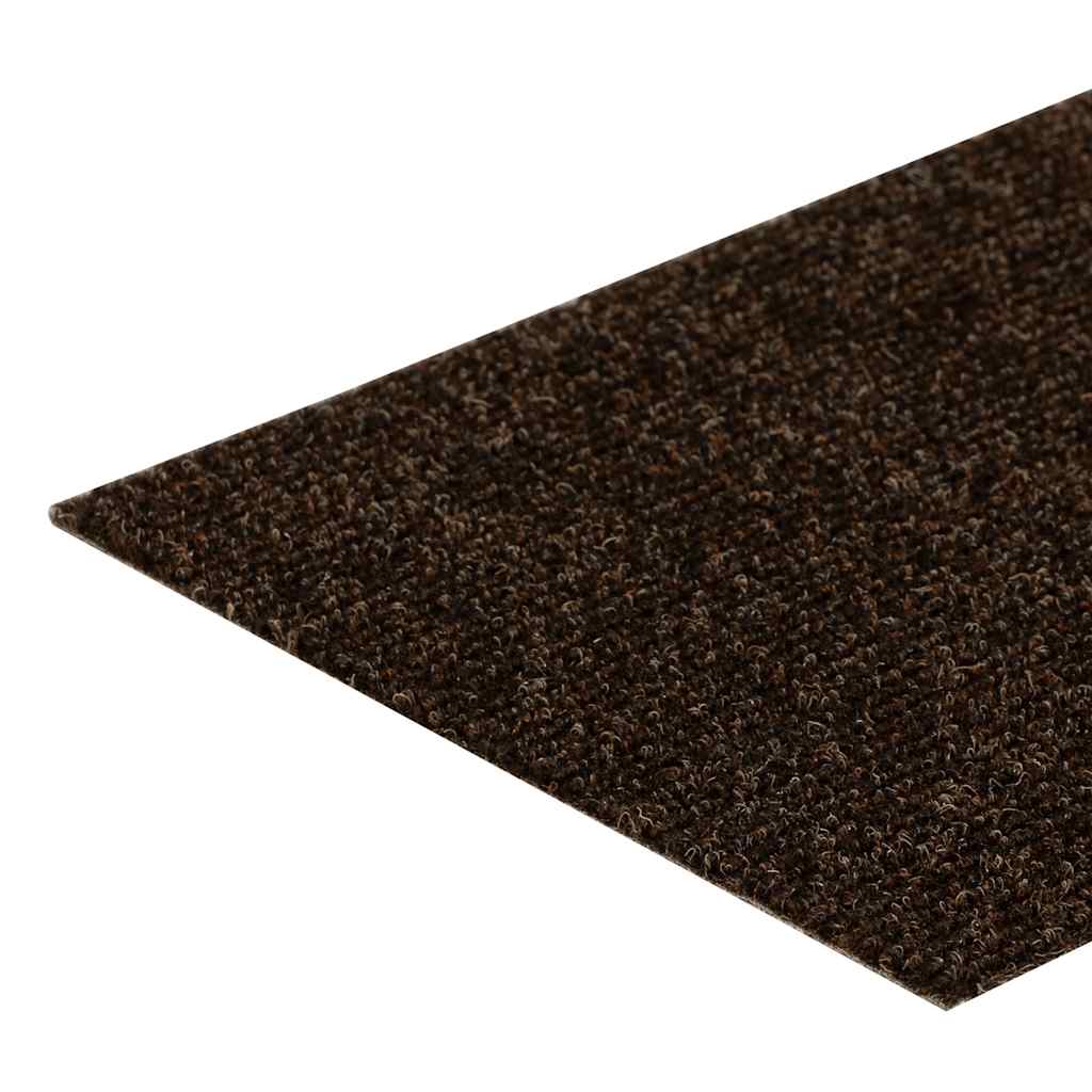 Stair Mats Self-adhesive 15 pcs 60x25 cm Brown Rectangular