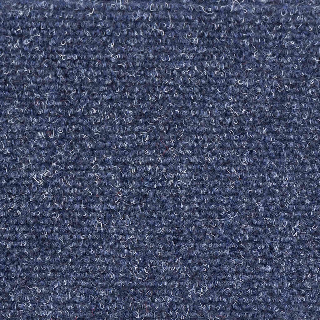 Stair Mats Self-adhesive 15 pcs 76x20 cm Grey Blue Rectangular