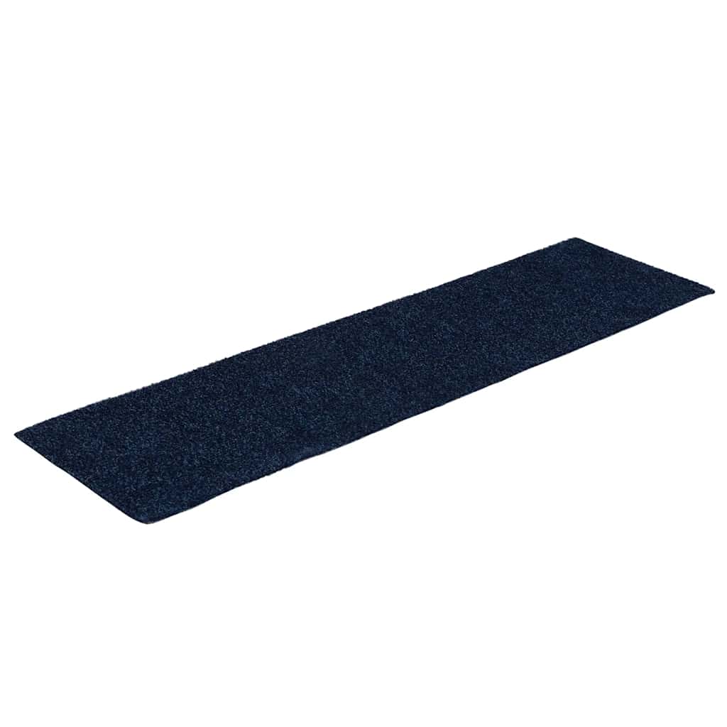 Stair Mats Self-adhesive 15 pcs 76x20 cm Navy Rectangular