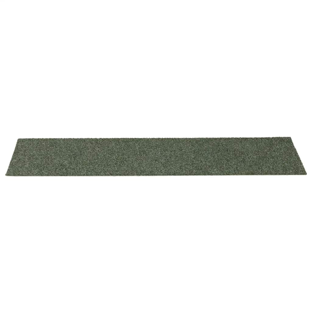 Stair Mats Self-adhesive 15 pcs 76x20 cm Green Rectangular