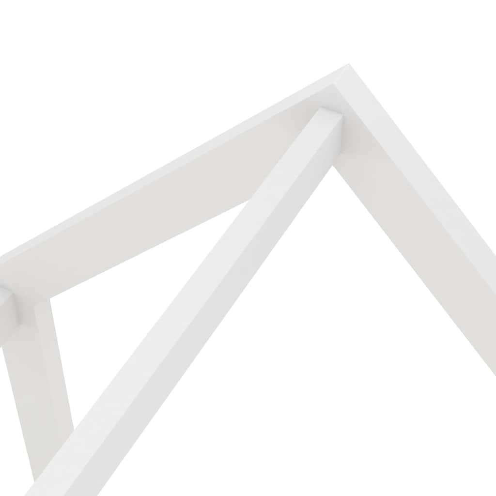 Kids Bed Frame with Drawers White Solid Pine Wood 90x200 cm