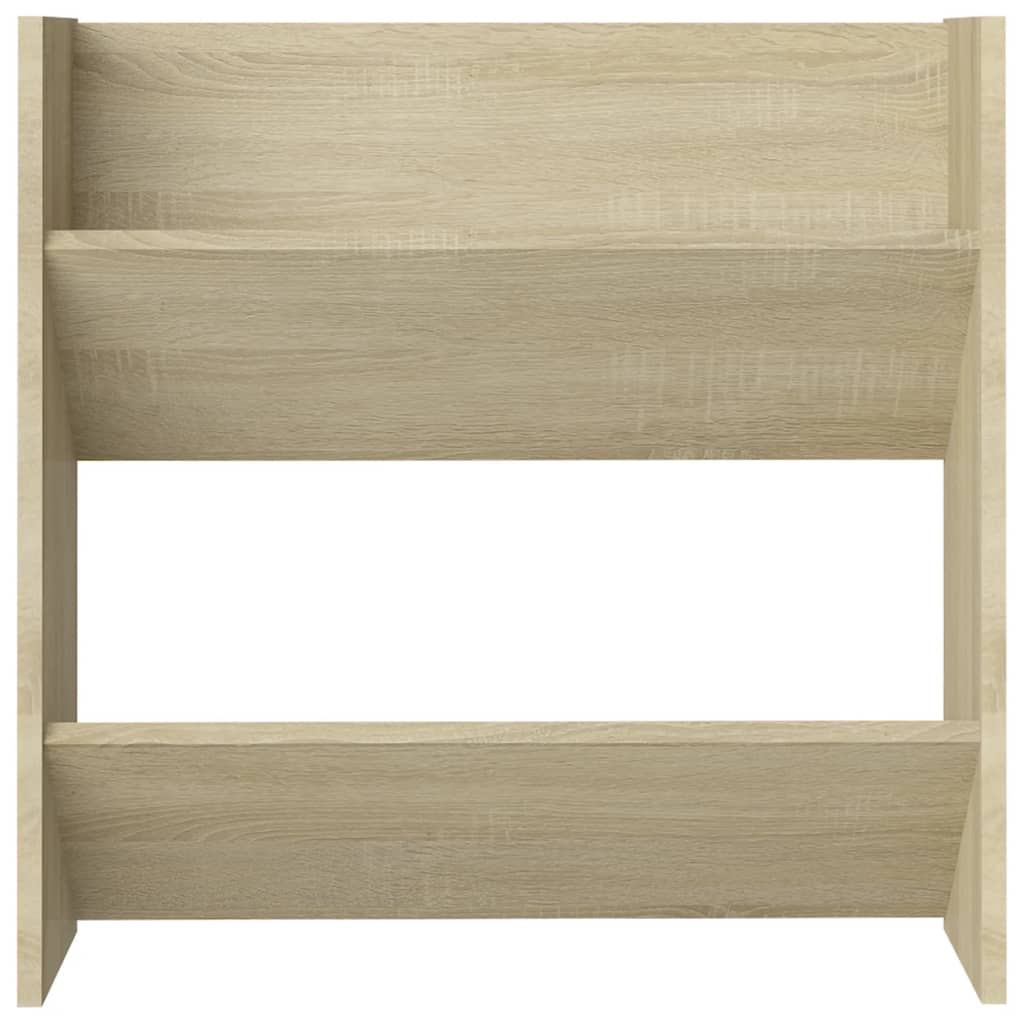 Wall Shoe Cabinet Sonoma Oak 60x18x60 cm Engineered Wood