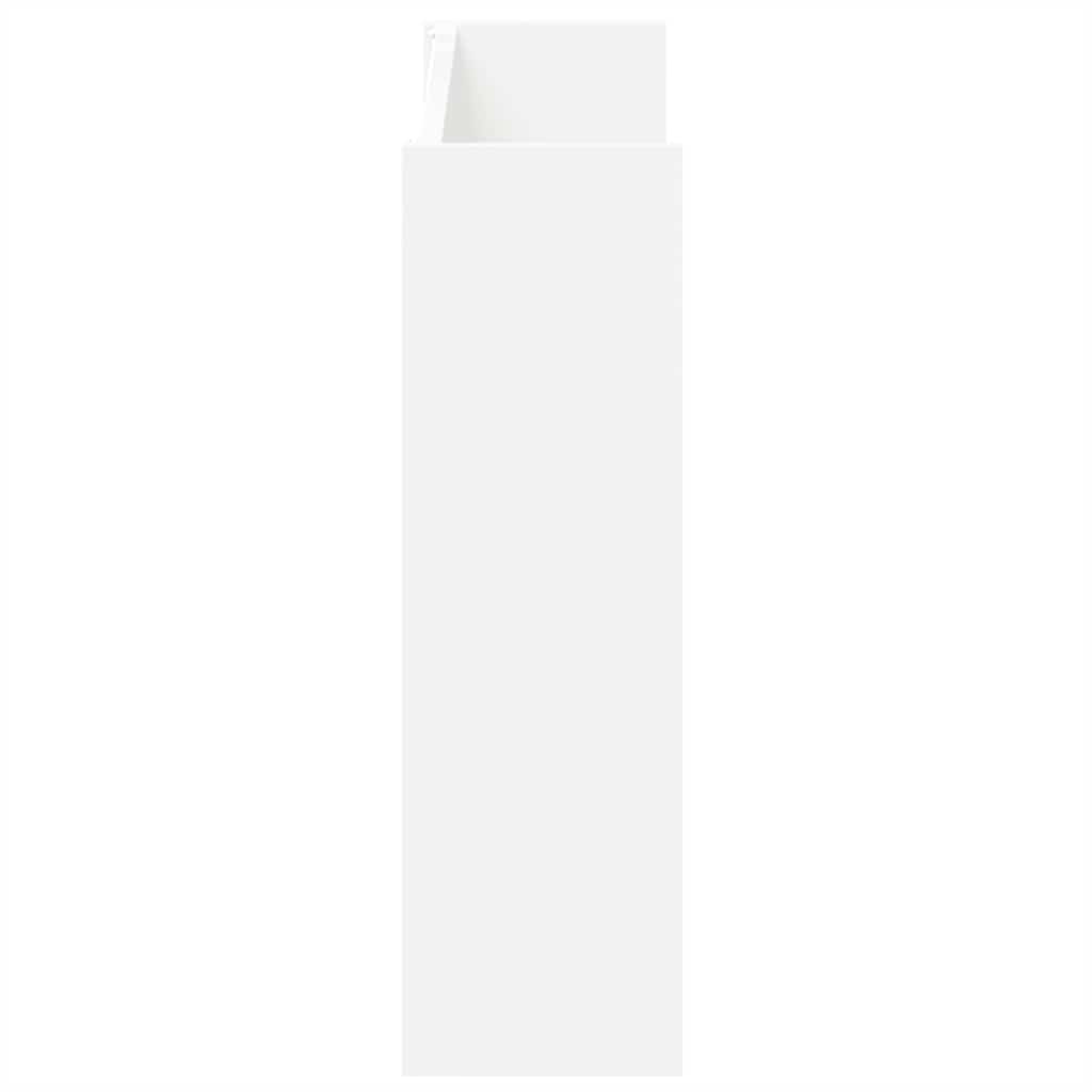Wall Shoe Cabinet 2 pcs White 80x18x60 cm Engineered Wood
