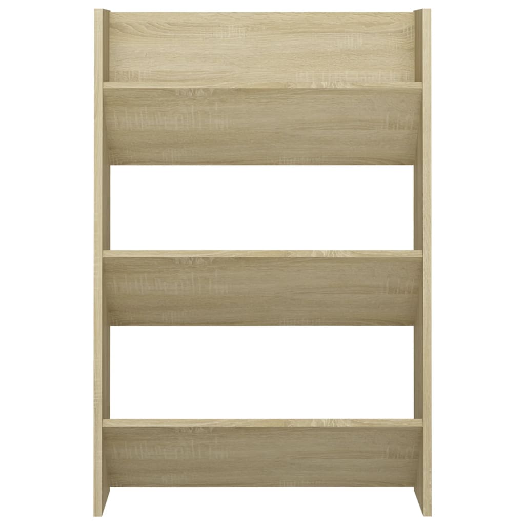 Wall Shoe Cabinets 2 pcs Sonoma Oak 60x18x90 cm Engineered Wood