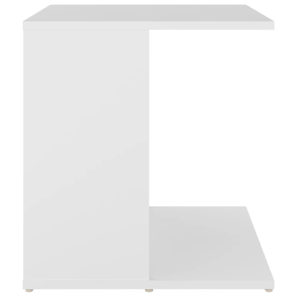 Side Table White 45x45x48 cm Engineered Wood
