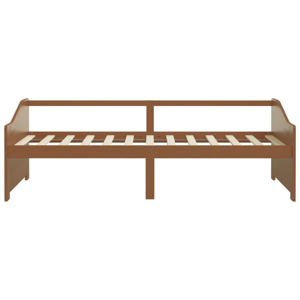 3-Seater Day Bed without Mattress Honey Brown 90x200cm