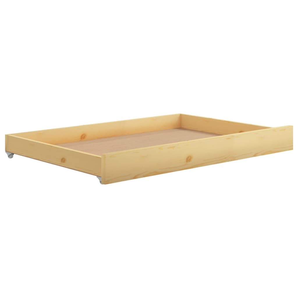 Day Bed Drawers 2 pcs Solid Pinewood