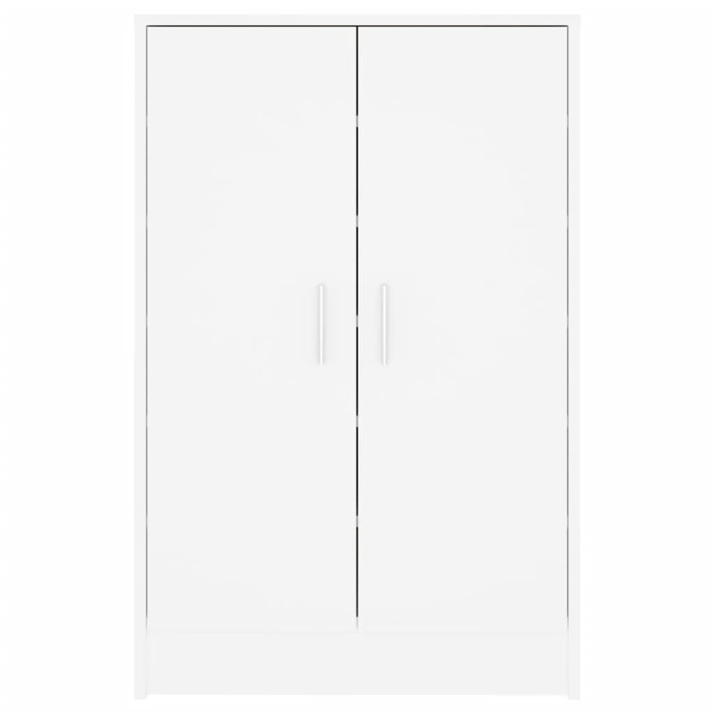 Shoe Cabinet White 60x35x92 cm Engineered Wood