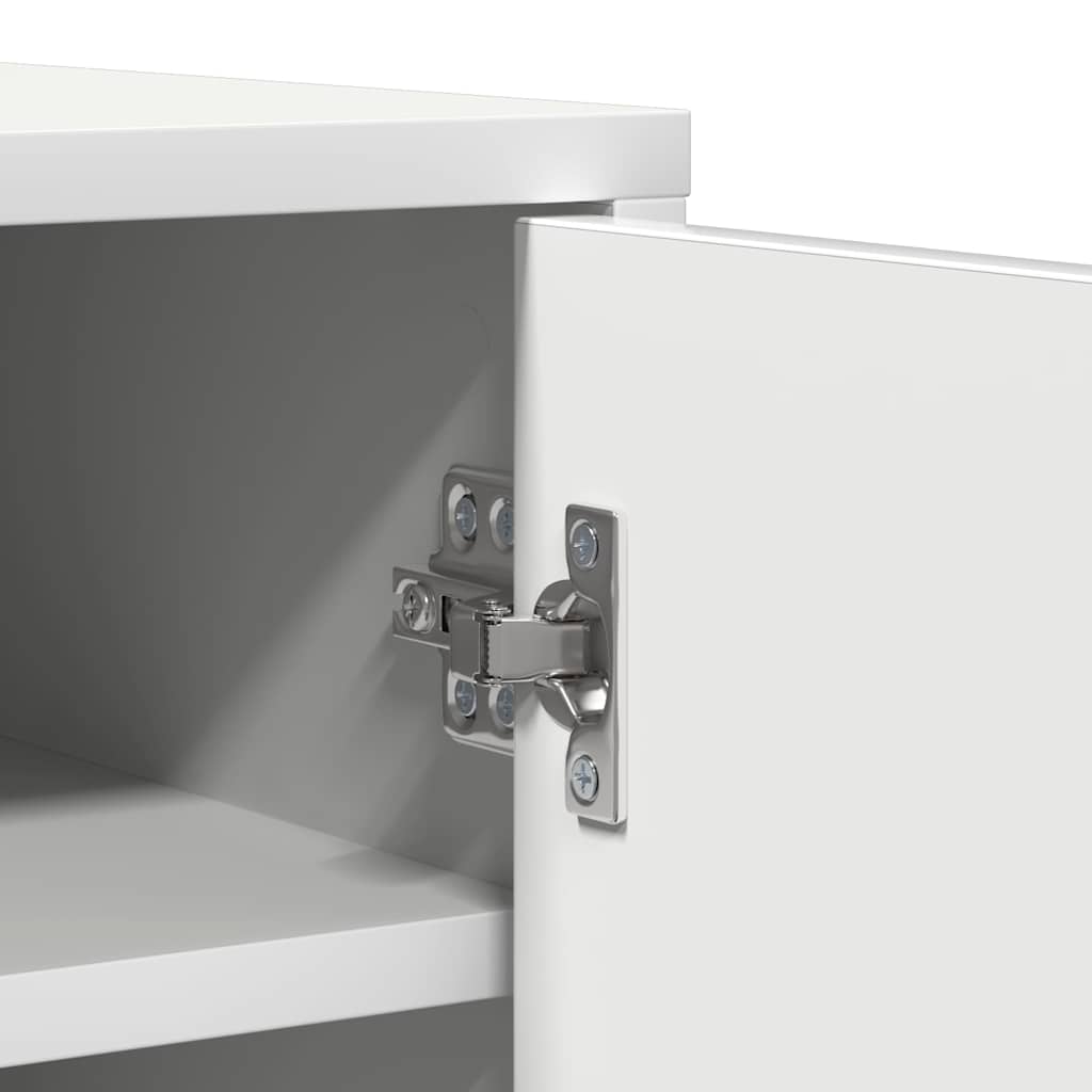 Shoe Cabinet White 60x35x92 cm Engineered Wood