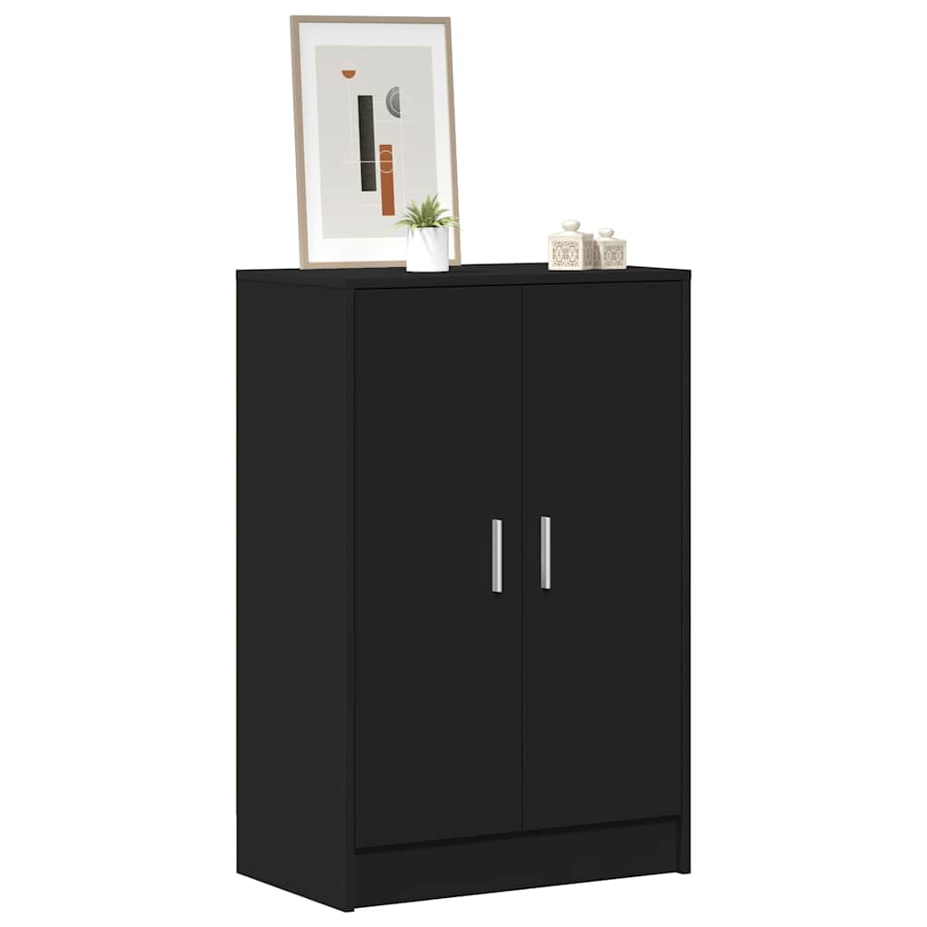 Shoe Cabinet Black 60x35x92 cm Engineered Wood
