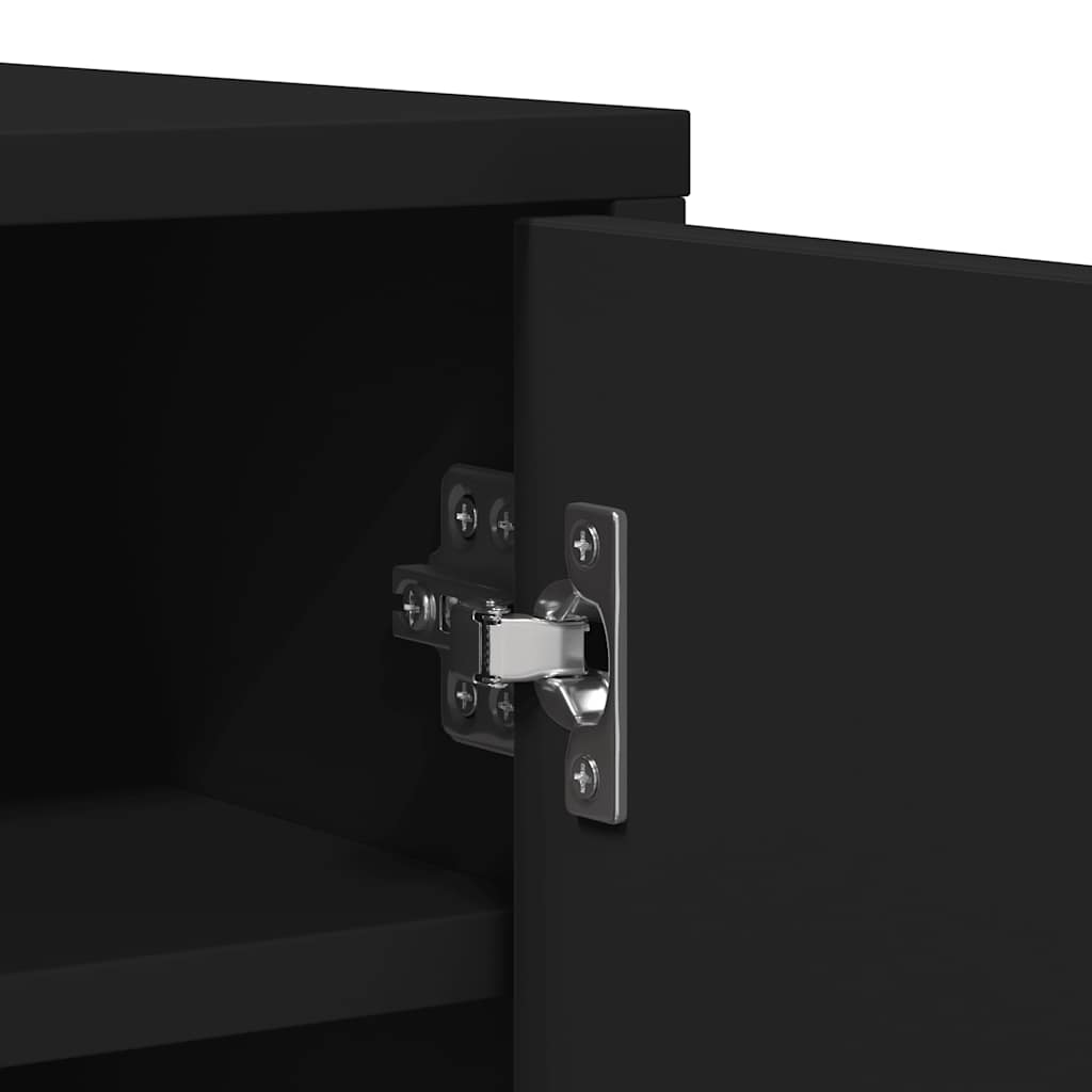 Shoe Cabinet Black 60x35x92 cm Engineered Wood
