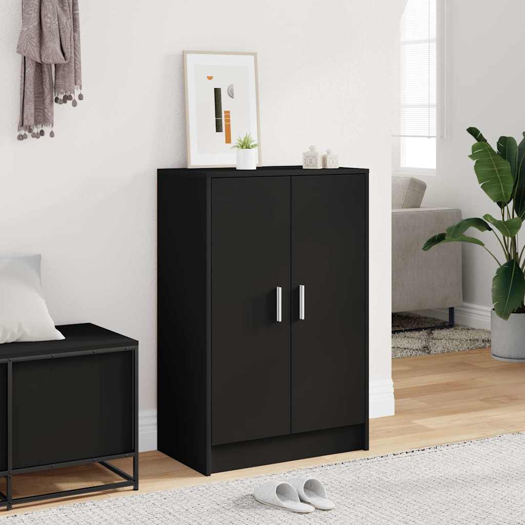 Shoe Cabinet Black 60x35x92 cm Engineered Wood