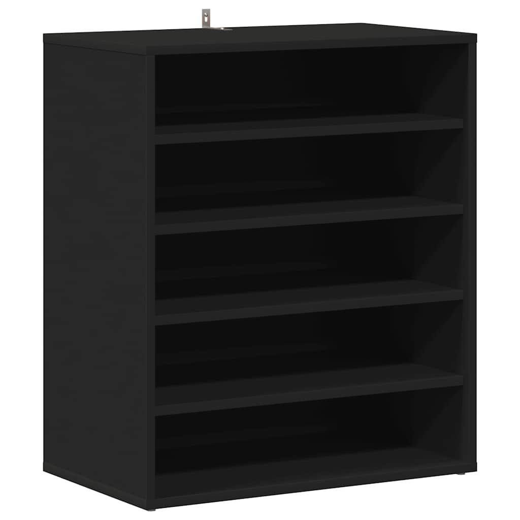 Shoe Cabinet Black 60x35x70 cm Engineered Wood