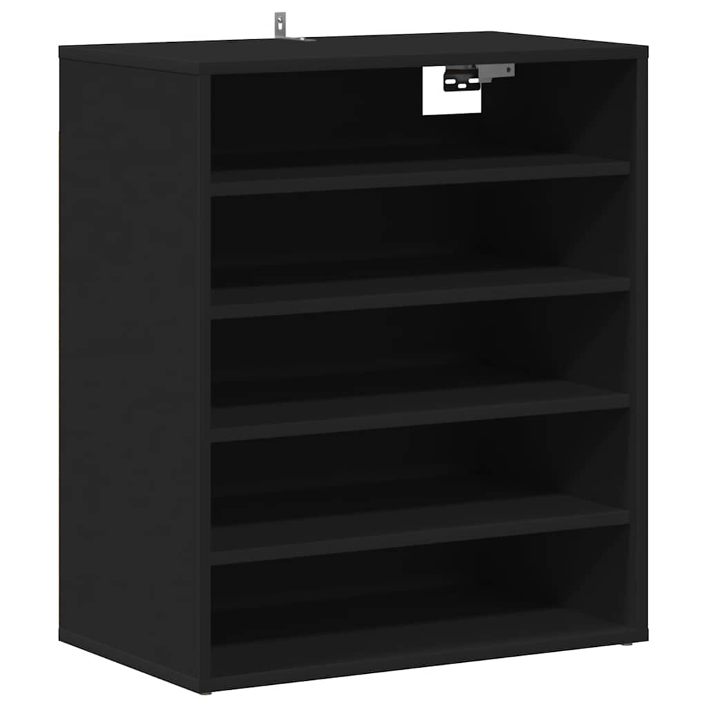Shoe Cabinet Black 60x35x70 cm Engineered Wood
