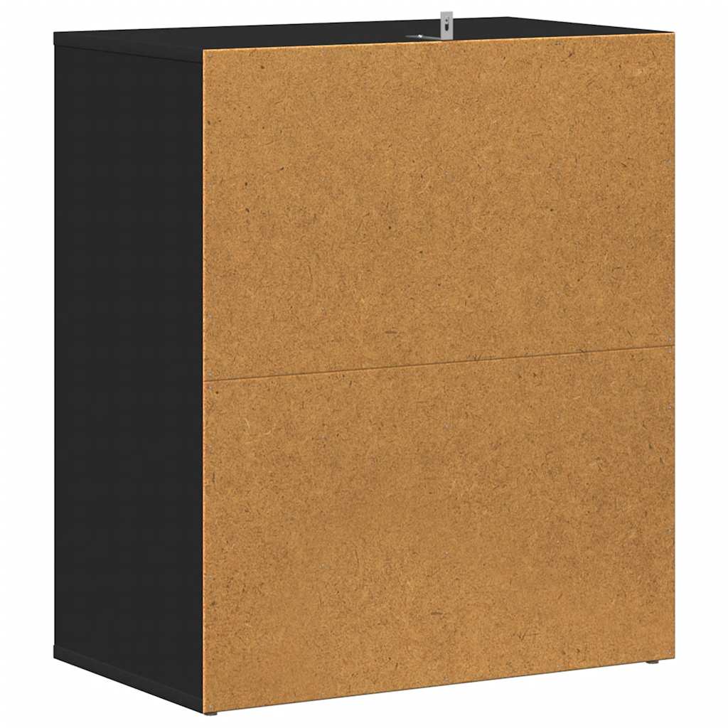 Shoe Cabinet Black 60x35x70 cm Engineered Wood